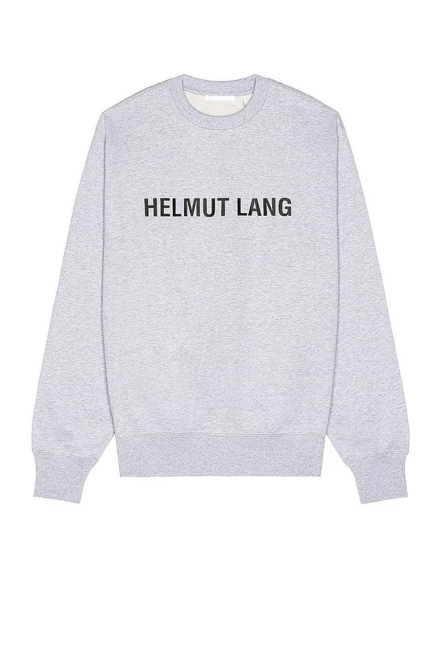 Helmut Lang Crewneck in Vapor Heather - Light Grey. Size XL (also in L). Product Image