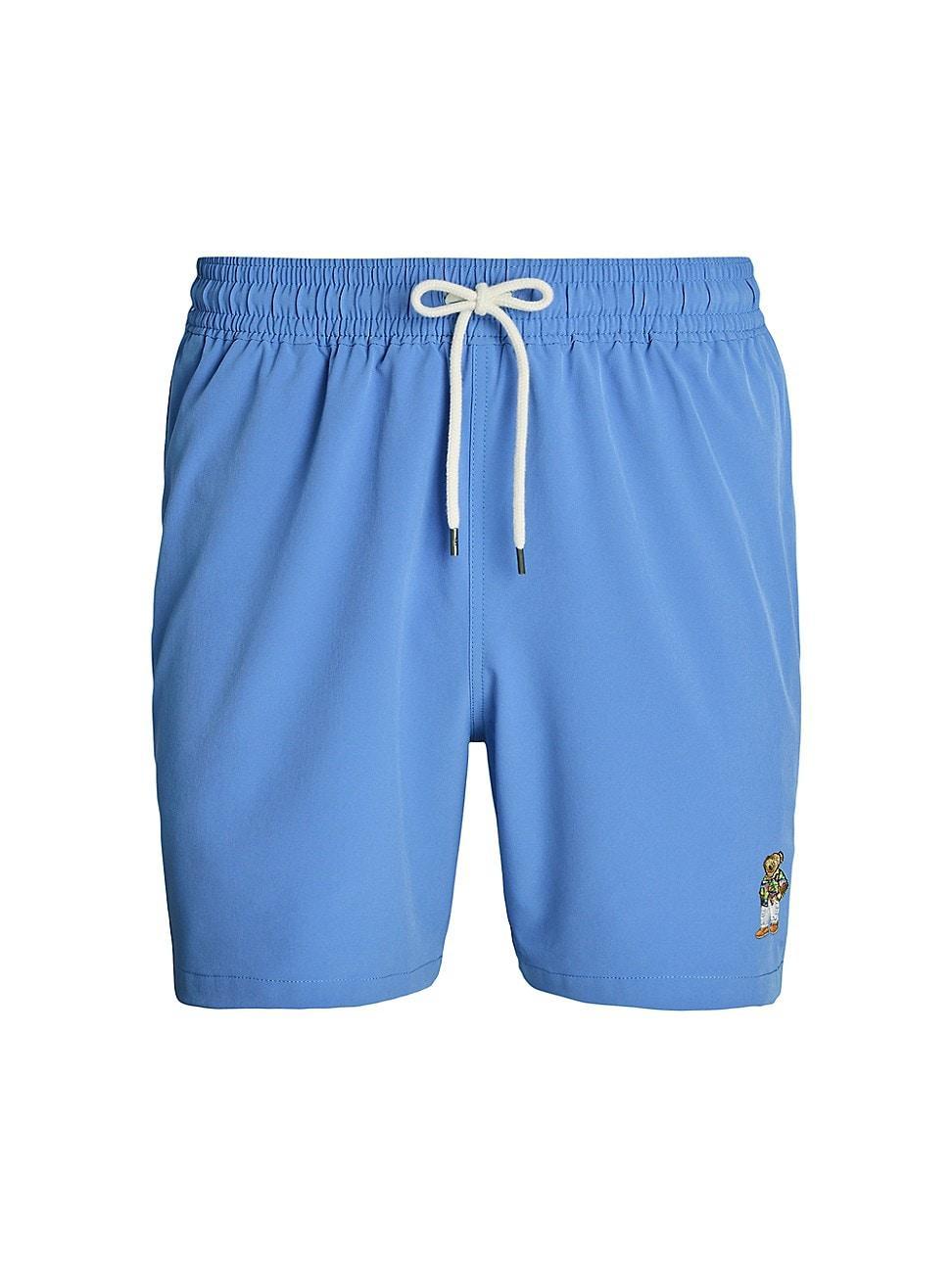 Mens Traveler Stretch Mesh Swim Trunks Product Image