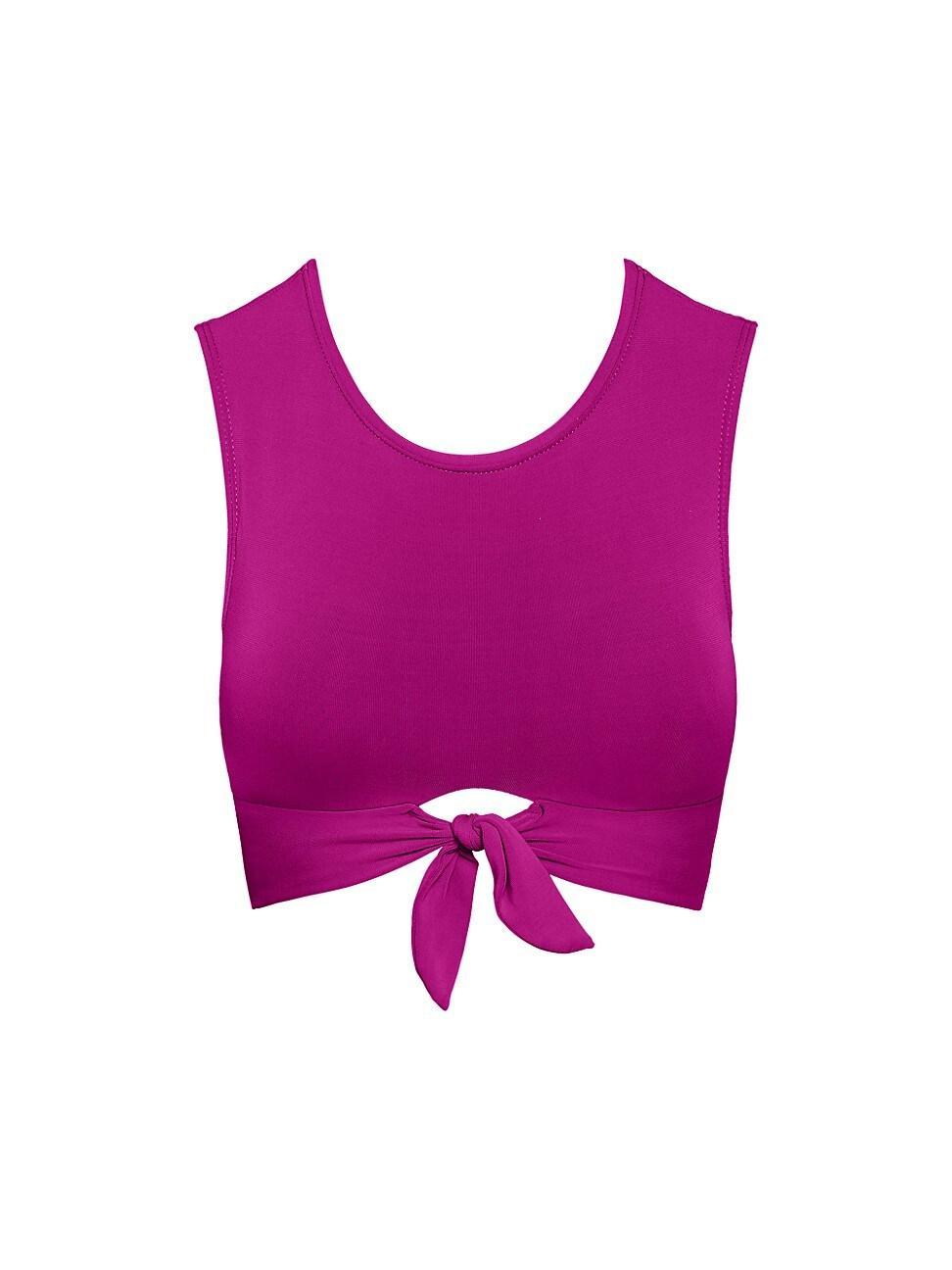 Womens Ava Cropped Swim Tank Top Product Image