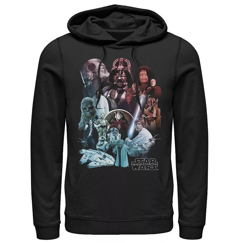 Mens Star Wars Character Collage Poster Hoodie Product Image