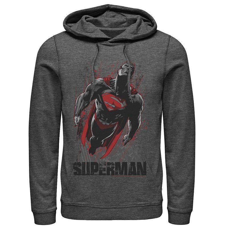 Mens DC Comics Superman Guardian Of Earth Hoodie Grey Heather Product Image