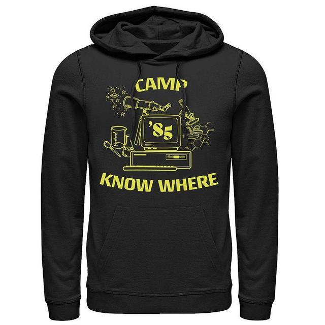 Mens Netflix Stranger Things Camp Know Where 85 Logo Hoodie Product Image