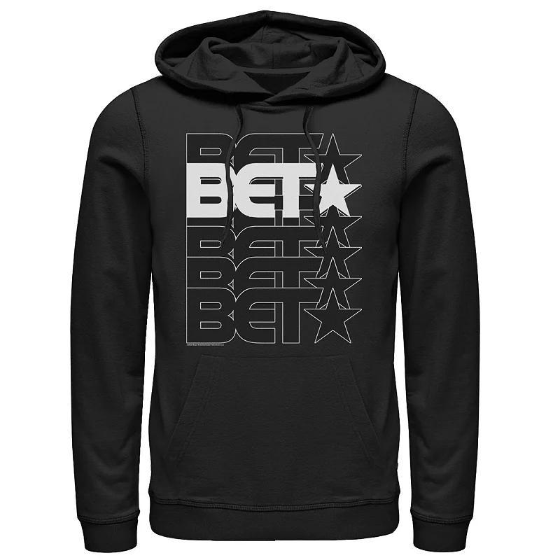 Mens BET & White Logo Stack Hoodie Product Image