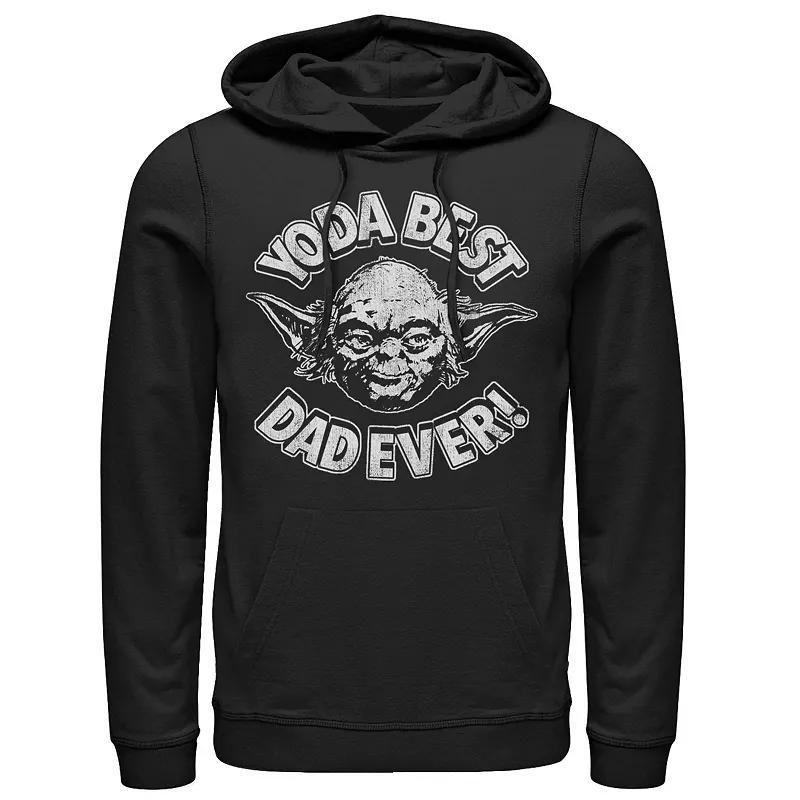 Mens Star Wars Fathers Day Yoda Best Dad Ever Head Shot Stamp Hoodie Product Image