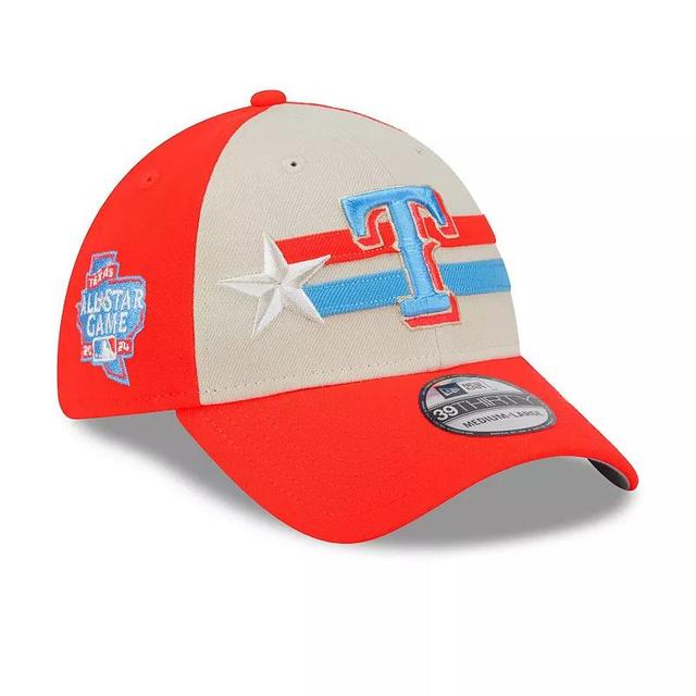 Mens New Era Cream Texas Rangers 2024 MLB All-Star Game 39THIRTY Flex Hat Product Image