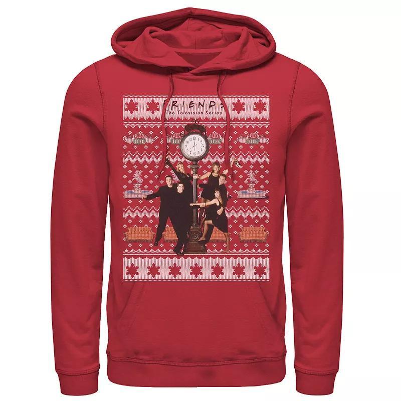 Mens Friends Around The Clock Holiday Pattern Hoodie Product Image