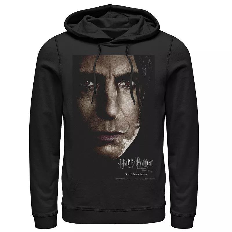 Mens Harry Potter Deathly Hallows Snape Character Poster Graphic Pullover Hoodie Product Image