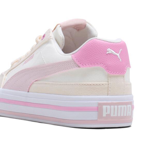 PUMA Court Classic Vulc Womens Sneakers in Warm White/Mauve Mist/Alpine Snow Product Image