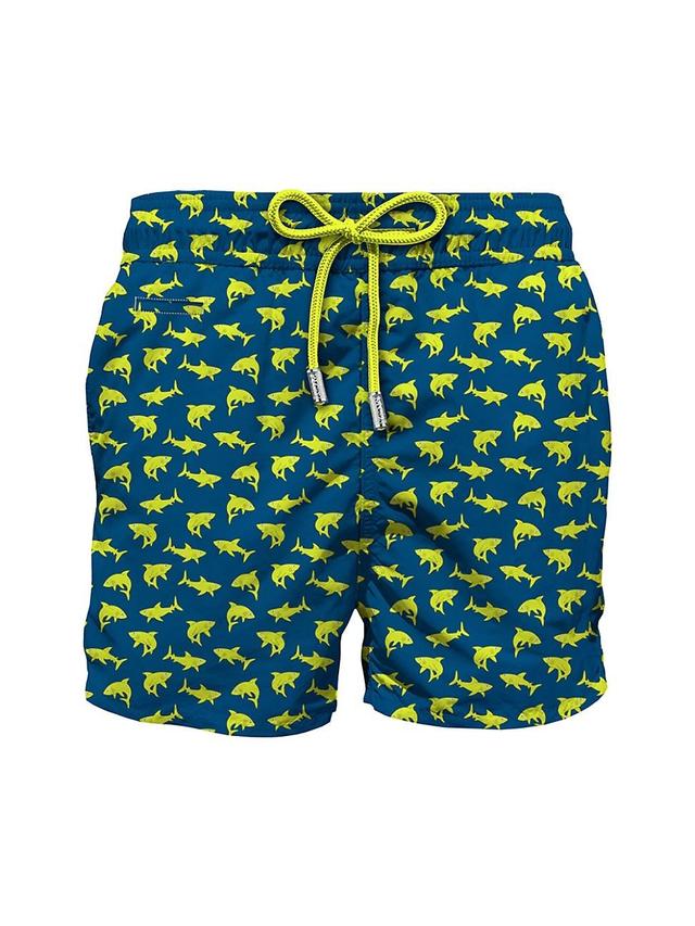 Mens Lighting Micro Fantasy Shark Swim Trunks Product Image