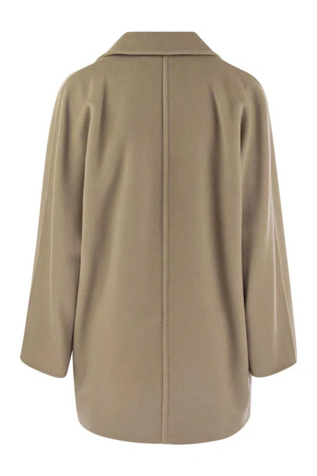 MAX MARA Rebus Wool & Cashmere Short Coat In Camel Product Image