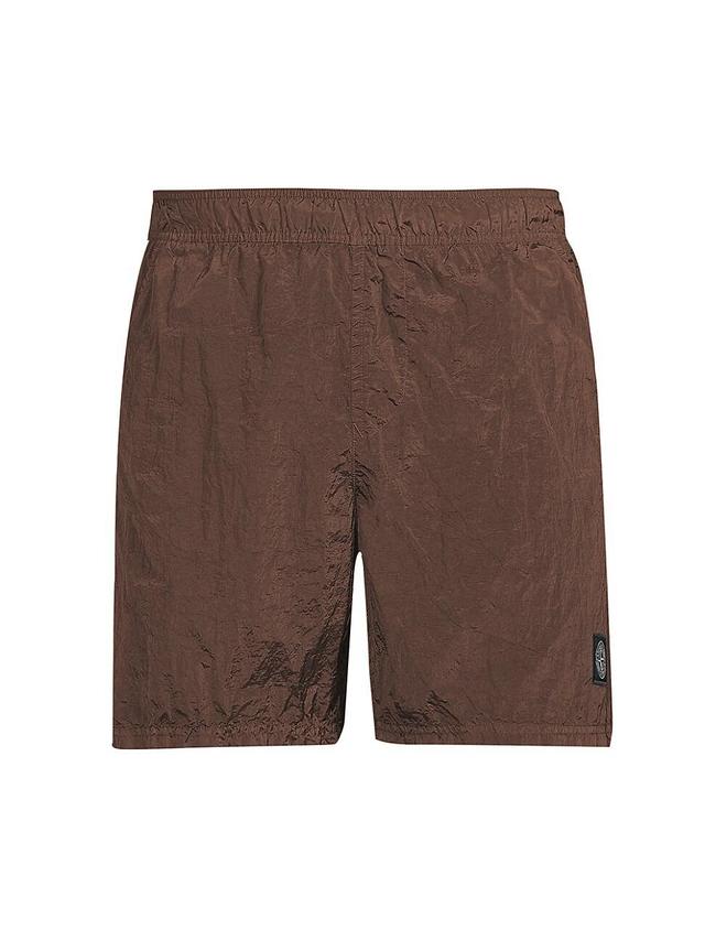 Mens Nylon Metal Swim Trunks Product Image