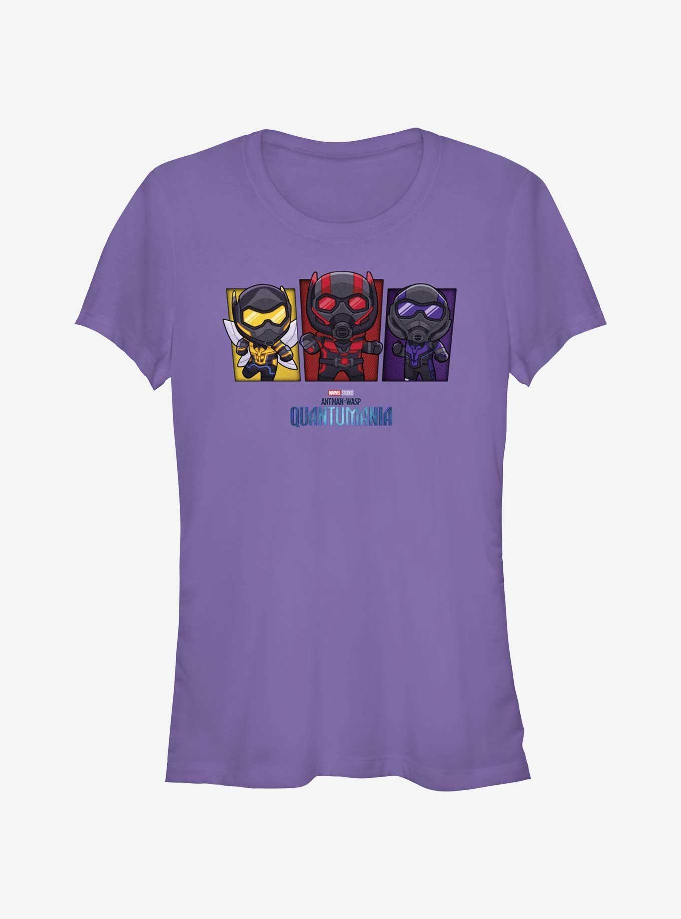 Marvel Ant-Man and the Wasp: Quantumania Chibi Heroes Ant-Man, The Wasp, & Cassie Girls T-Shirt Product Image