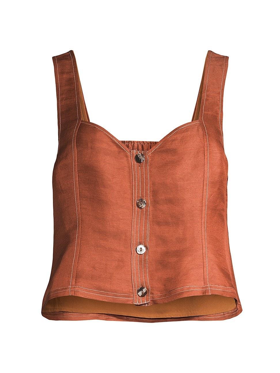 Womens Nora Button-Front Tank Product Image