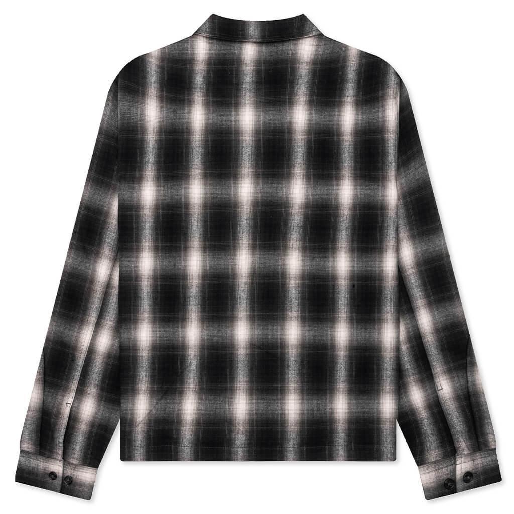 Brushed Flannel Shirt Jacket - Green Multi Male Product Image