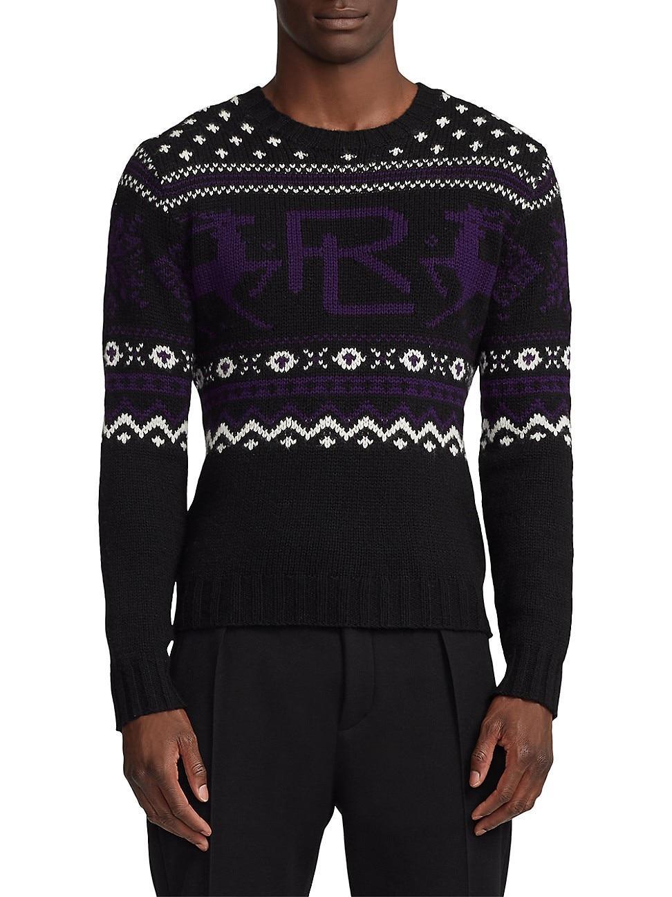 Mens Fair Isle Cashmere Sweater Product Image