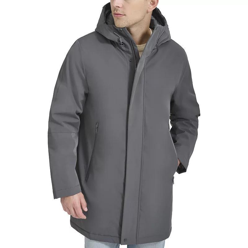 Mens Dockers Softshell Mid-Length Hooded City Coat Product Image