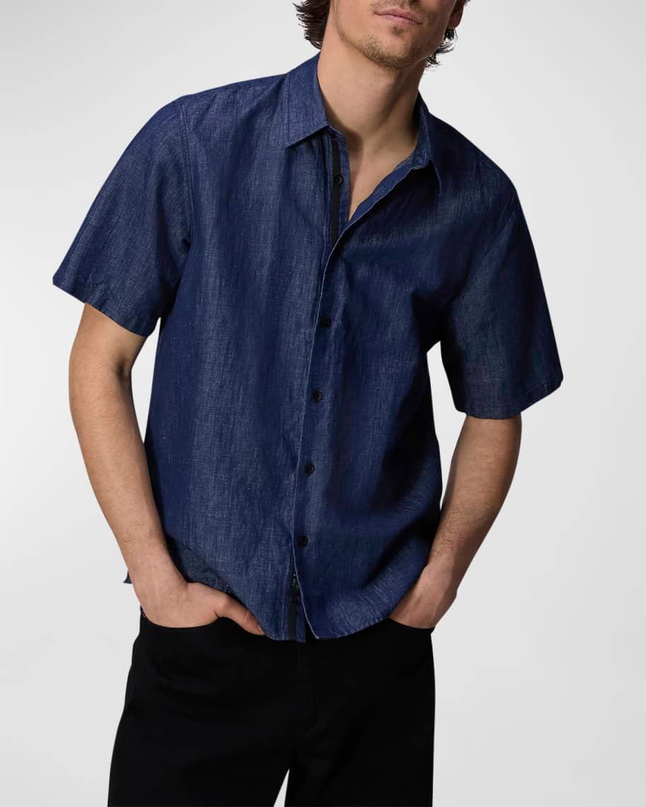 Men's Dalton Linen Denim Shirt Product Image