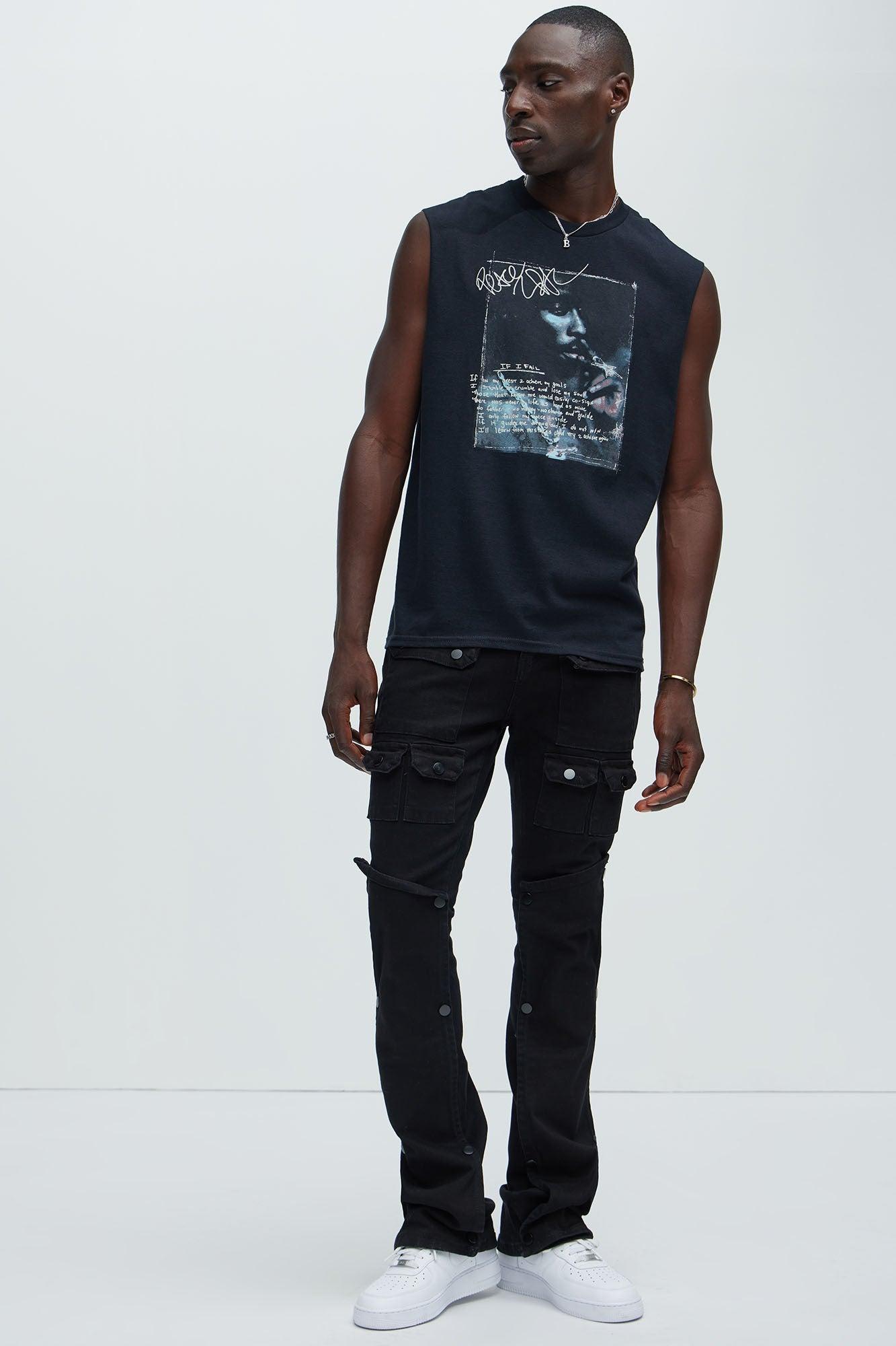 Tupac If I Fail Sleeveless Tee - Black Product Image