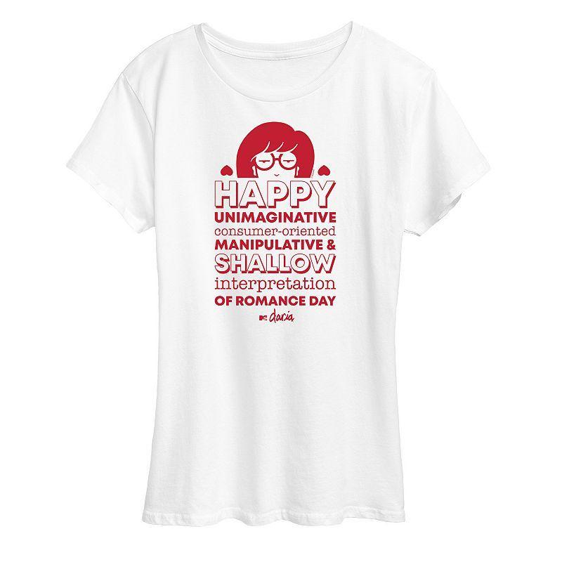 Womens Daria Romance Day Graphic Tee White Product Image