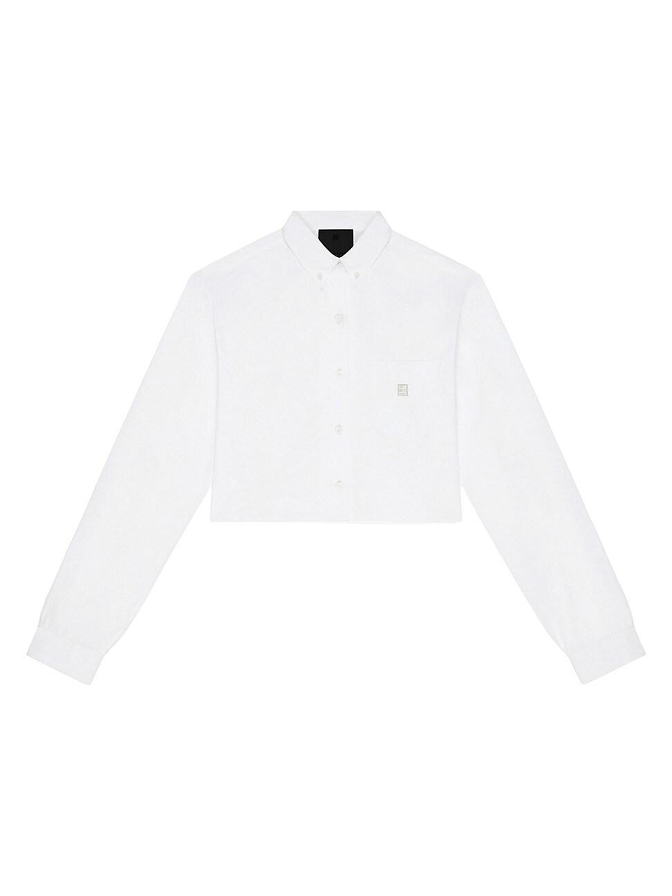 Womens Cropped Shirt In Poplin Product Image