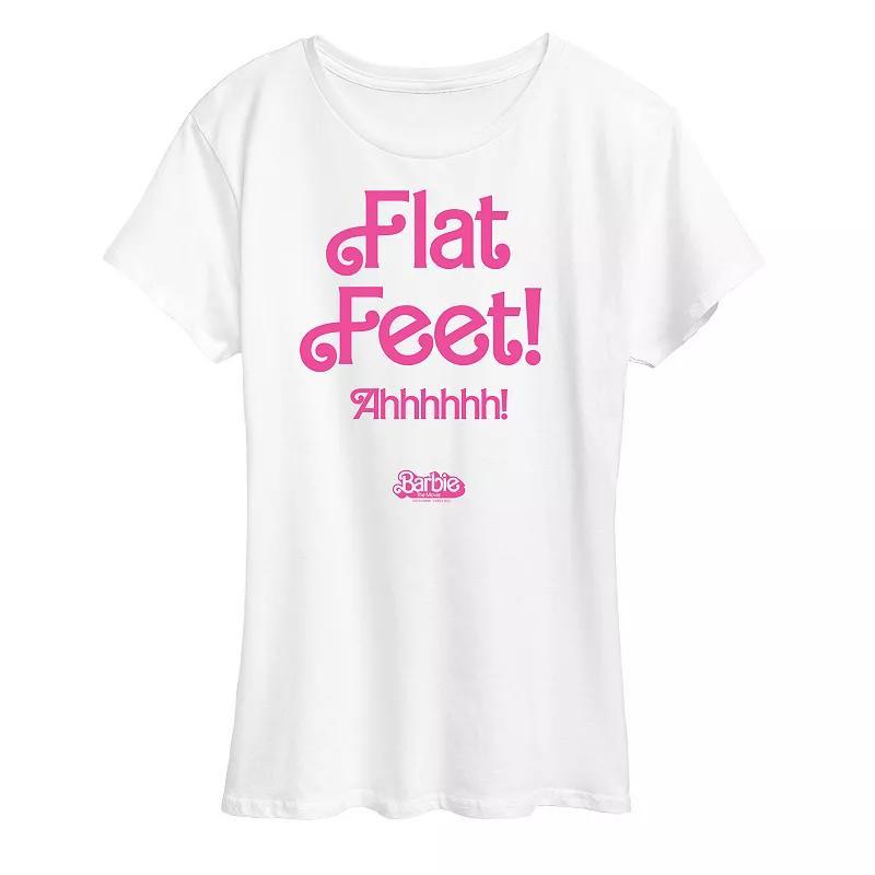 Plus Size Barbie The Movie Flat Feet Graphic Tee, Girls Product Image