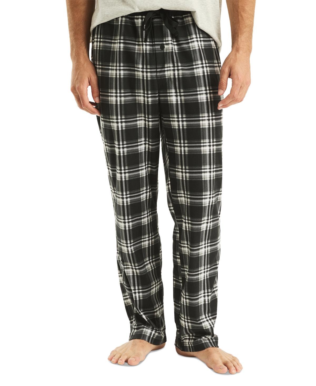 Nautica Mens Classic-Fit Plaid Fleece Pajama Pants Product Image