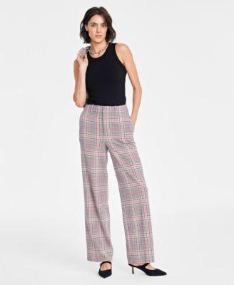 Women's High Rise Wide-Leg Trousers, Created for Macy's Product Image