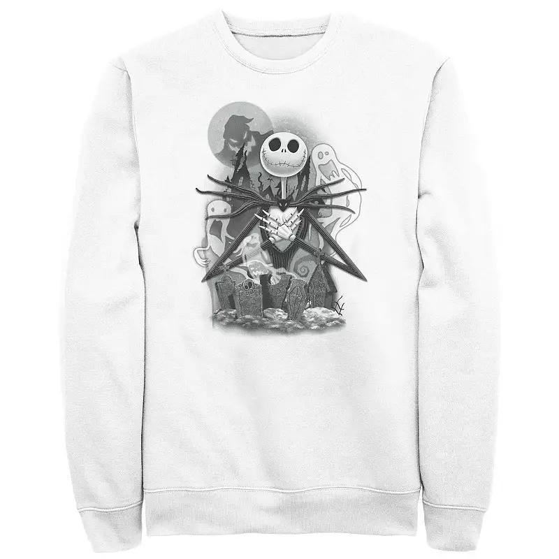 Disneys The Nightmare Before Christmas Cemetery Mens Graphic Fleece Product Image