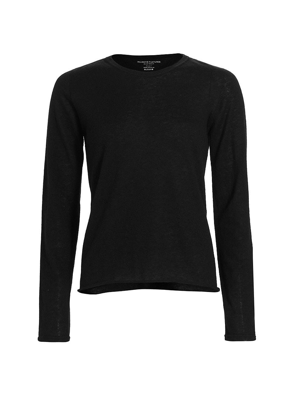 Womens Cashmere Crewneck Sweater Product Image