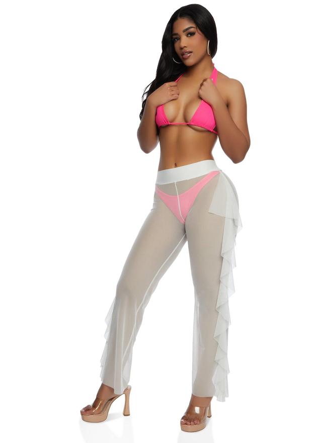 Womens Sheer Mesh Cover Up Pants Product Image