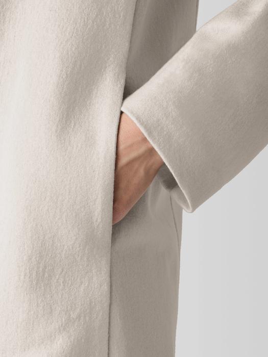 Felted Wool Jersey Long Blazer in Regenerative Wool Product Image