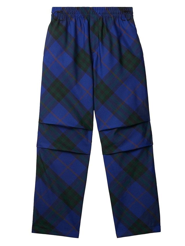 Mens Check-Print Joggers Product Image