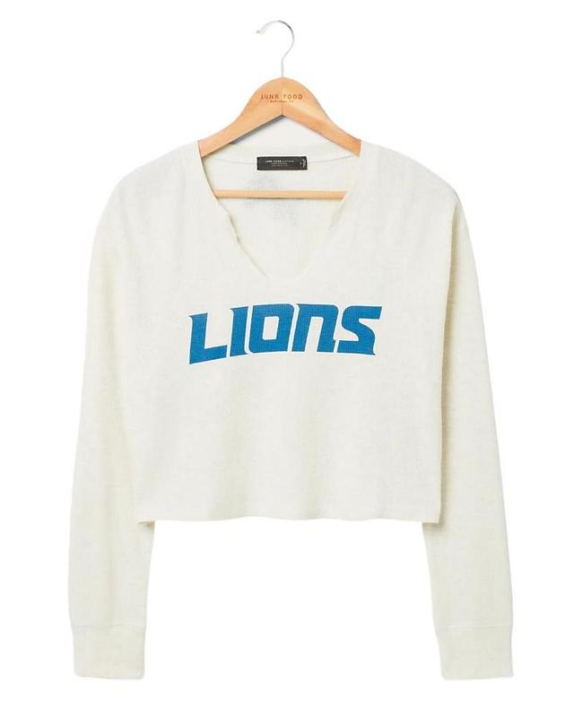 Junk Food Clothing Womens Nfl Detroit Lions Sunday Crop Thermal Product Image