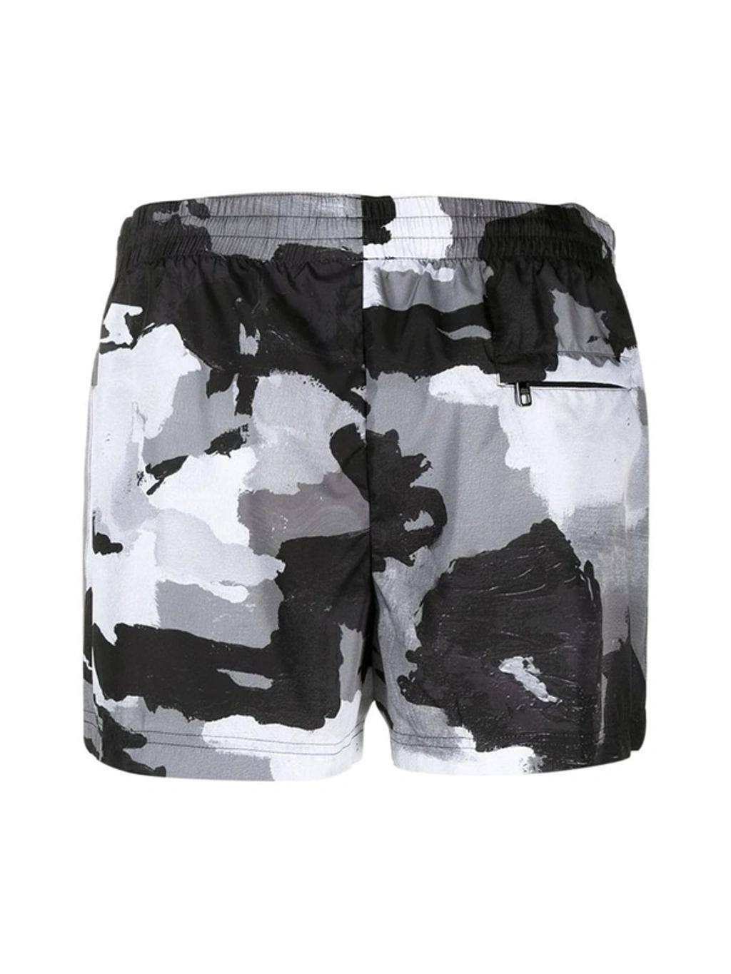 Camouflage Print Swim Shorts In Multi Product Image