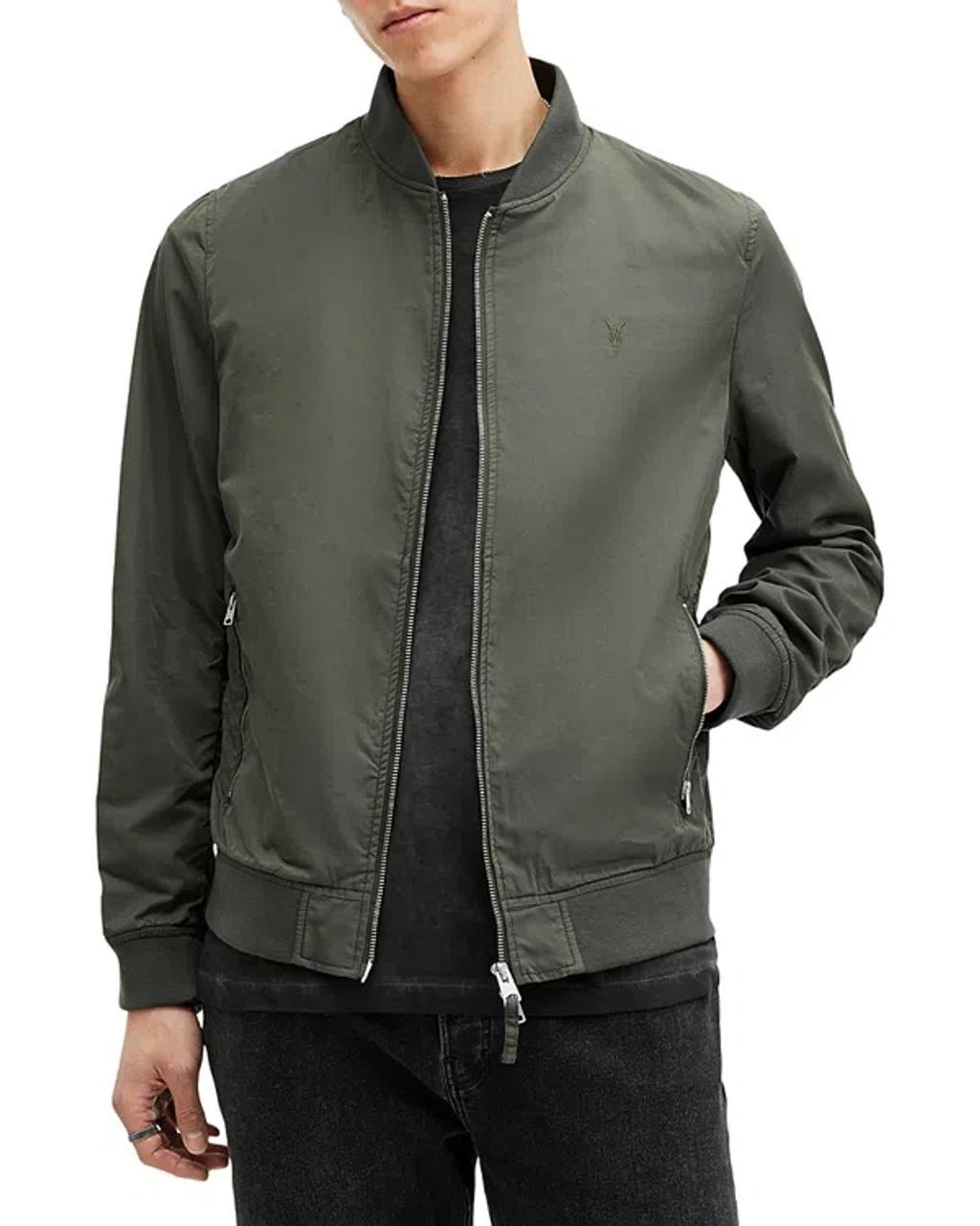 ALLSAINTS Bassett Bomber Jacket In Dull Khaki Product Image