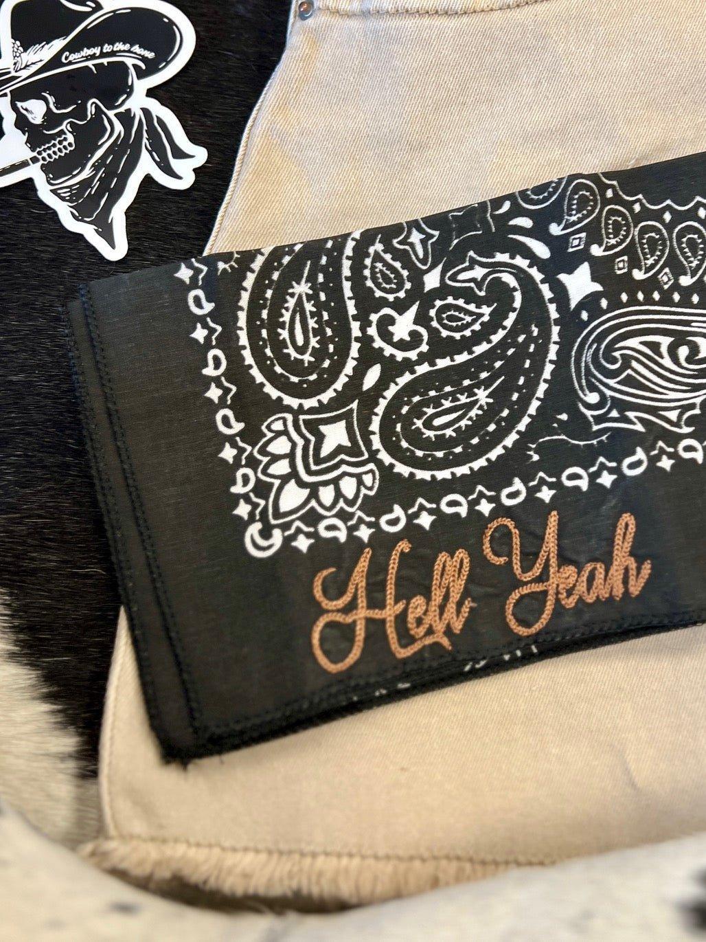 Hell Yeah Embroidered Bandana Product Image