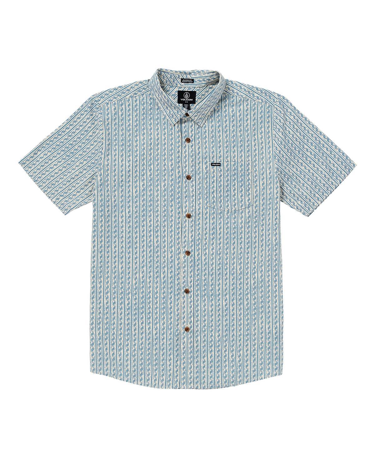 Volcom Mens Scaler Stone Woven Short Sleeve Shirt Product Image