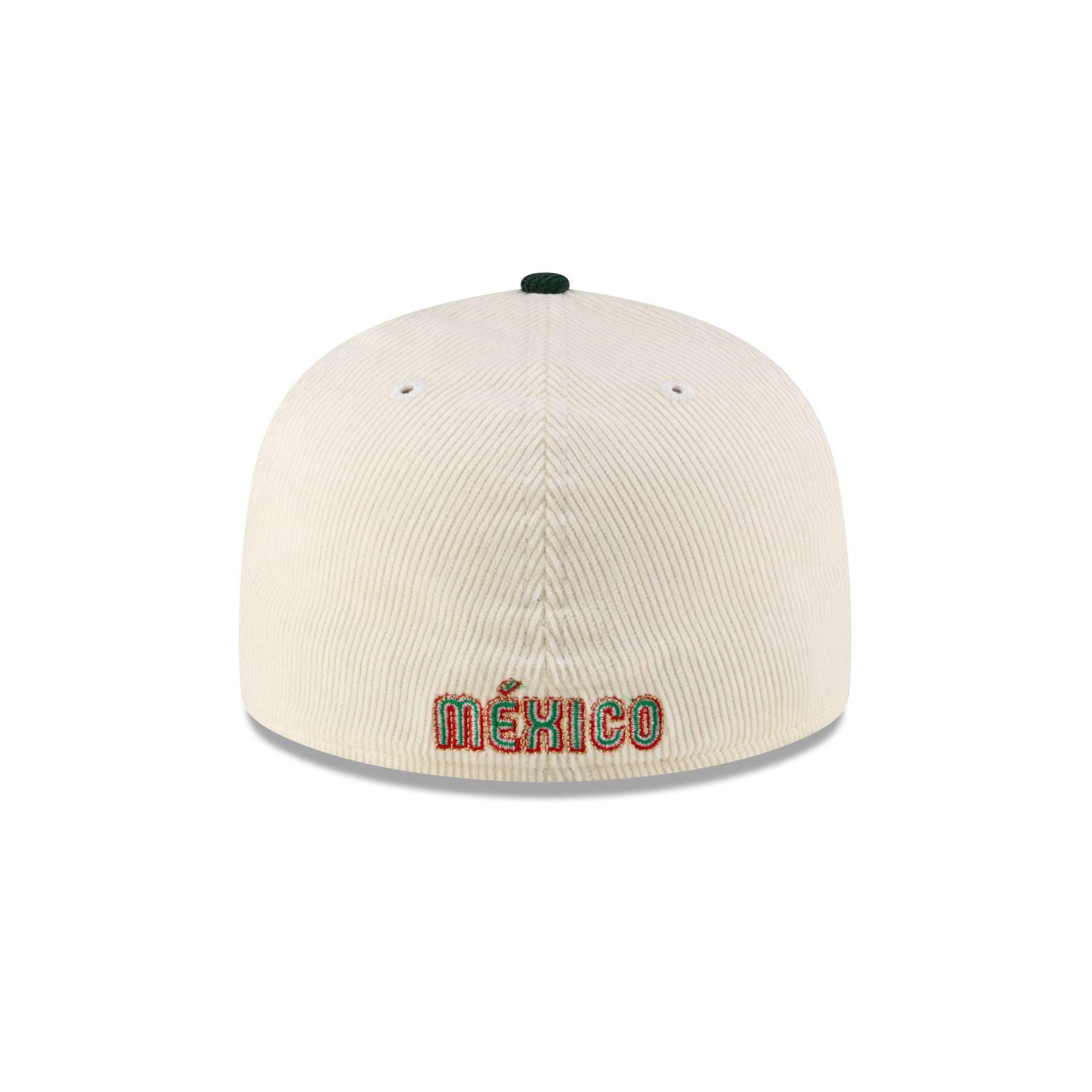 Mexico Baseball Chrome Green Corduroy 59FIFTY Fitted Hat Male Product Image