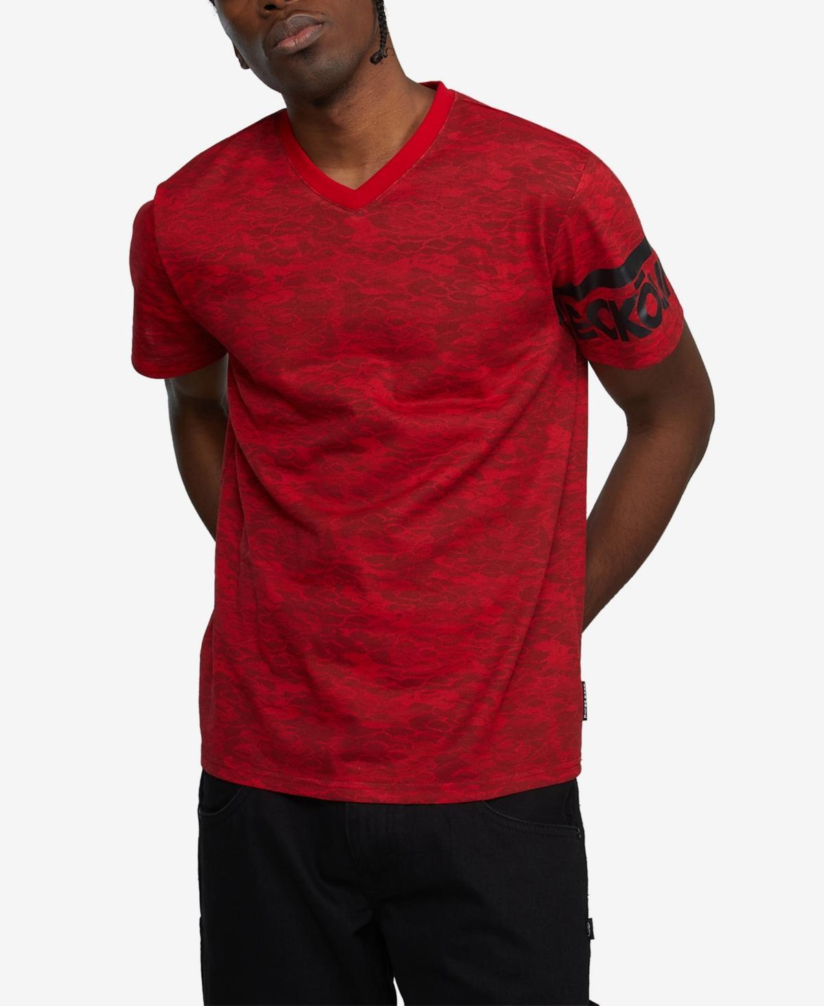 Ecko Unltd Mens Short Sleeve Madison Ave V-Neck T-shirt Product Image