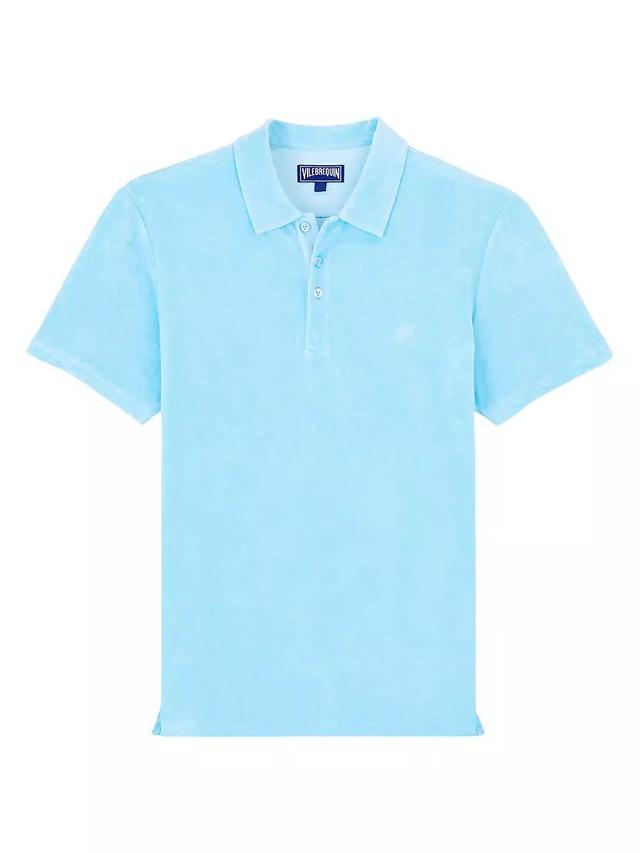 Cotton Terry Polo Shirt Product Image