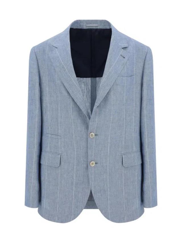 Blazer Jacket In Lightblue Product Image