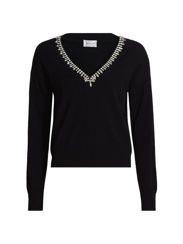 Womens Kalia Crystal-Trim Sweater Product Image