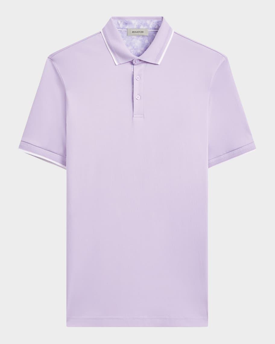 Mens Cotton Tipped Polo Shirt Product Image