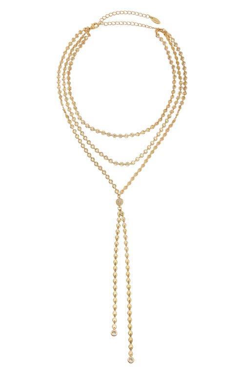 Womens Royal Layered 18K Gold-Plated Lariat Necklace Product Image