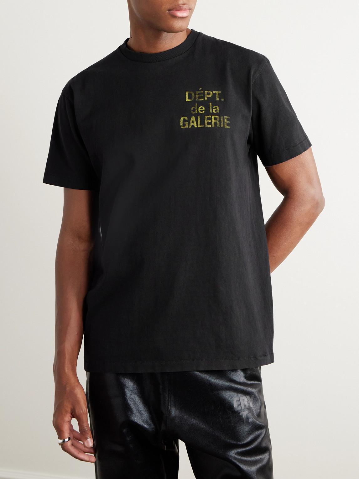 GALLERY DEPT. French Logo-print Cotton-jersey T-shirt In Black Product Image