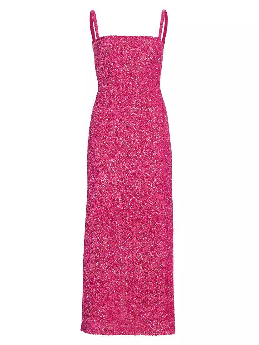 Luciernaga Sequin Sleeveless Maxi Dress Product Image