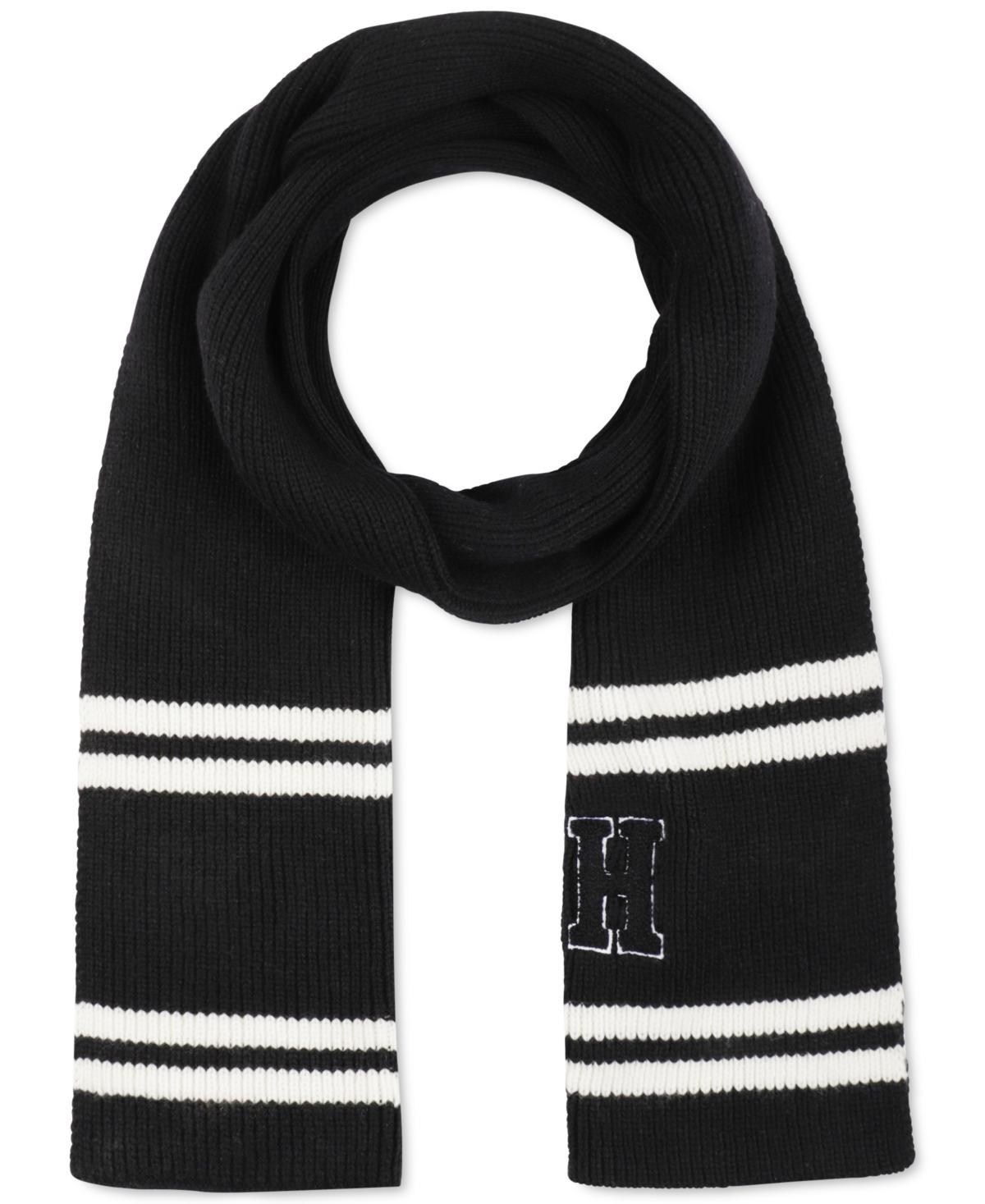 Tommy Hilfiger Mens Varsity Patch Ribbed Logo Scarf Product Image