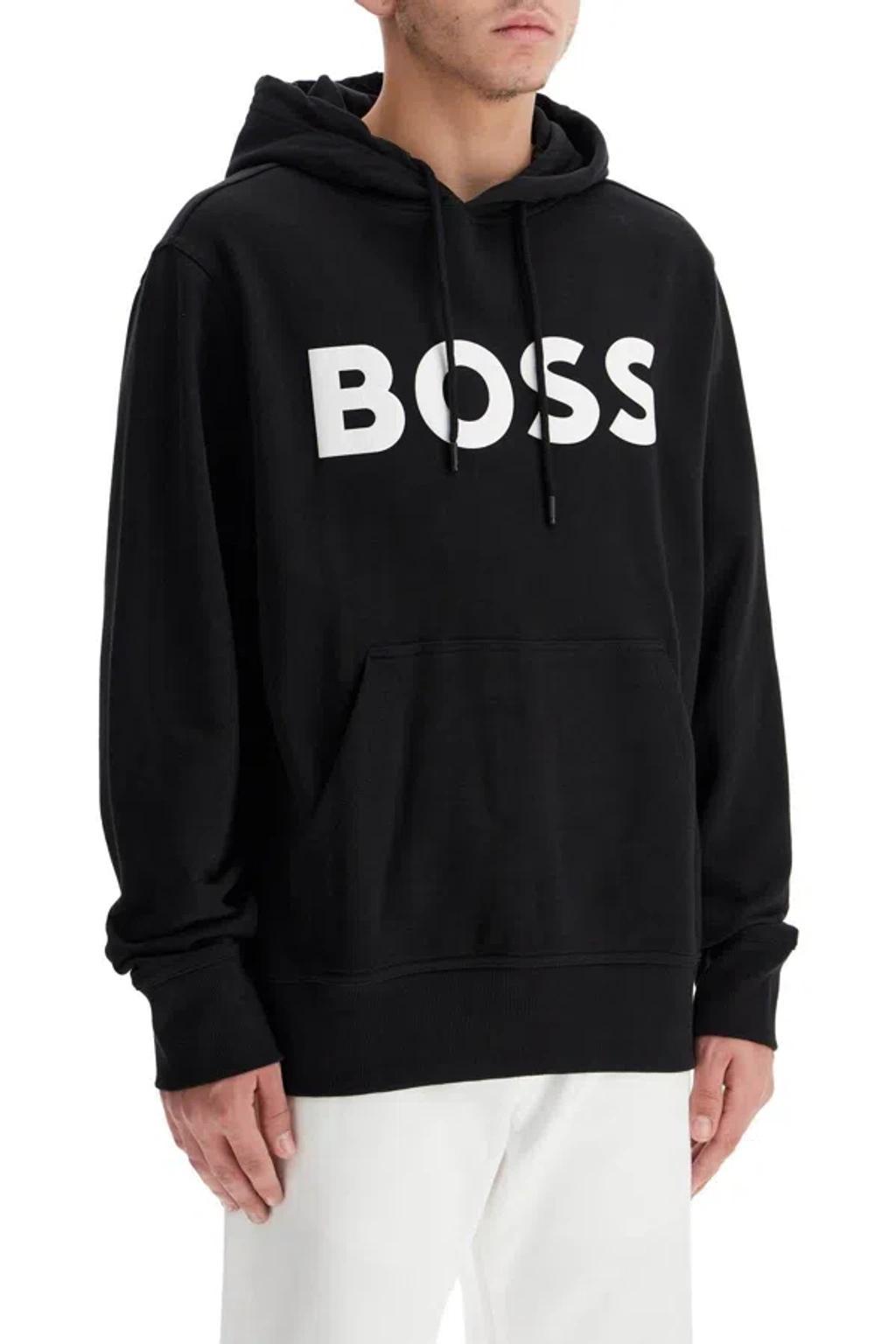 Hooded Sweatshirt With In Black Product Image