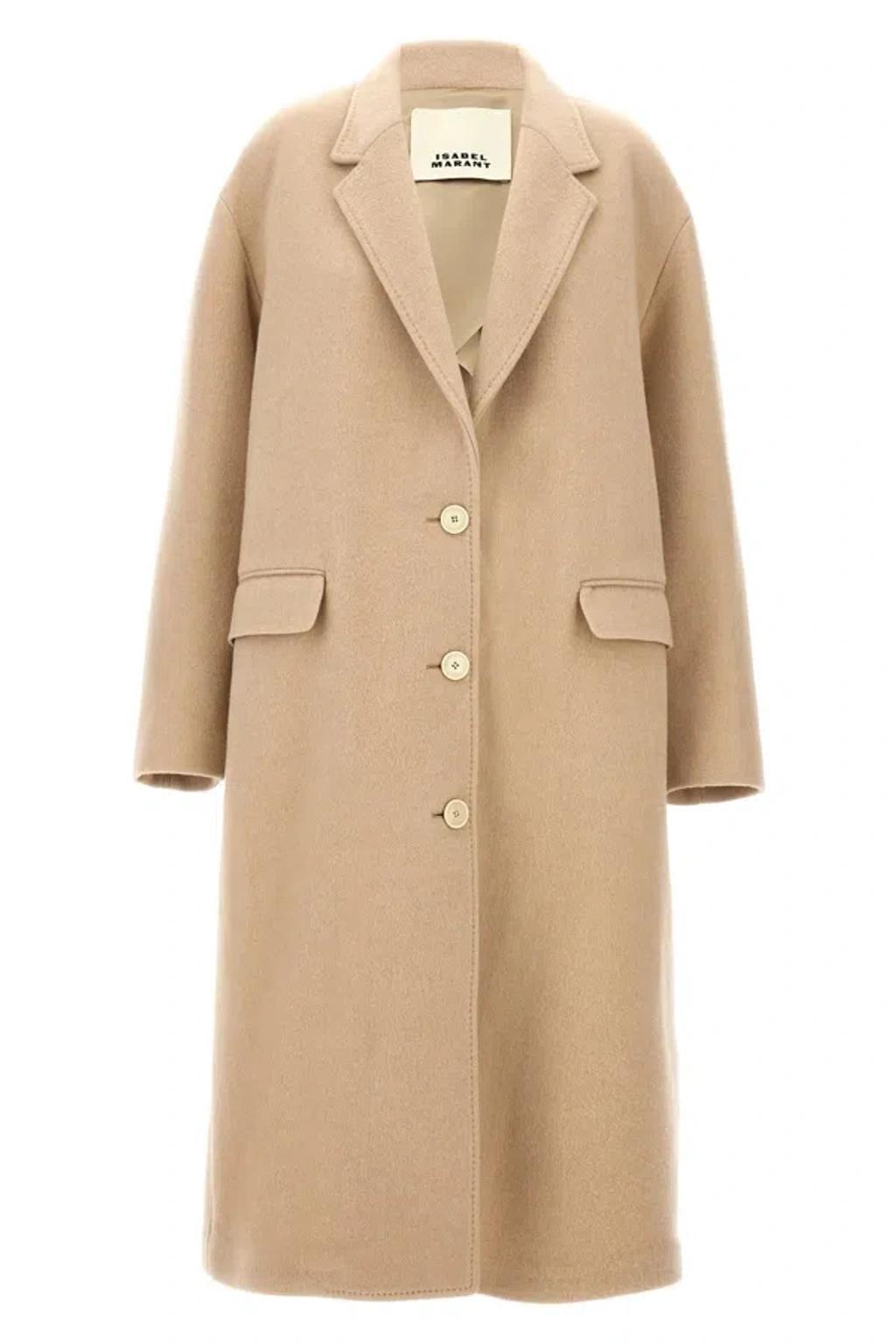 ISABEL MARANT Women 'efezia' Coat In Cream Product Image