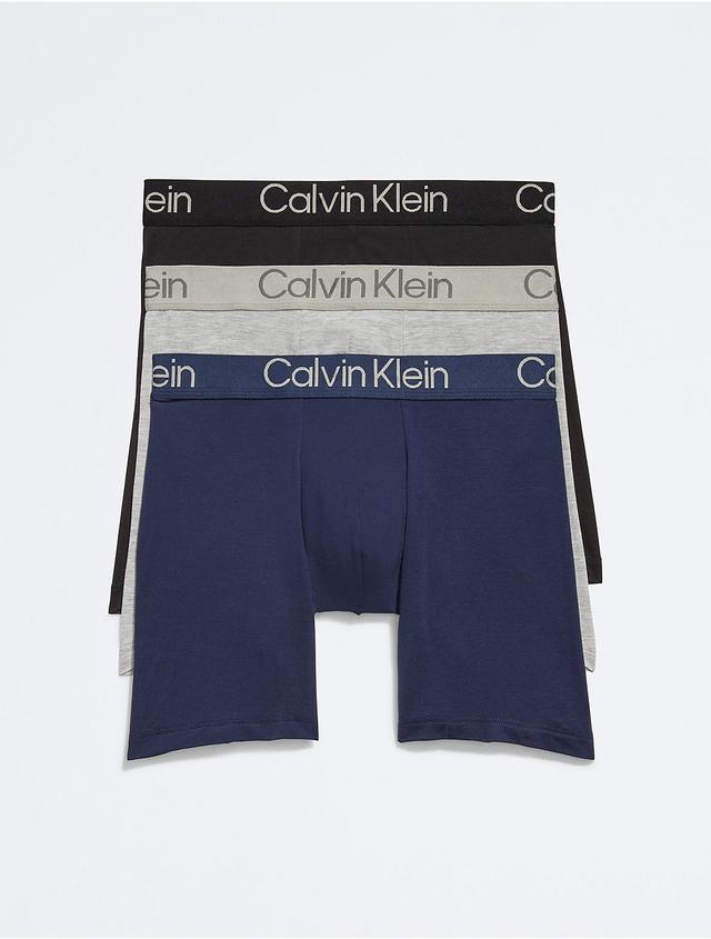 Calvin Klein Ultra-Soft Modern 3-Pack Stretch Modal Boxer Briefs Product Image